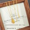 Loja de Ouro Jin Yan Estilo Igual Flores Como Brocado Areia Flor Dourada Pingente de Colar Feminino Luxo Leve Alto Padrão Novo Estilo Chinês para Namorada