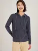 Nuevo Estilo Cárdigan con Capucha Suelto Tejido Suéter Abrigo Cárdigan Tejido de Cachemira Moda Otoño e Invierno Elegante Top para Mujer