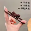 Libro rojo pequeño de Corea del Sur con simple anillo para el pelo de intestino grueso tocado para mujer 2024 nuevo anillo para el pelo de tela de alta elasticidad venta al por mayor