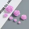 Rosa Artificial Colorido Cola de Creme DIY Grampo de Cabelo Handmade Faixa de Cabeça Joia Patch Material Acessórios de Resina