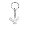 Llavero colgante de búho fénix de acero inoxidable hueco decoración de pájaro llavero para llave de coche accesorios de moda de animales regalo