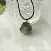 Productos de Amazon Transfronterizos Colgante de Cristal Rosa Natural de 12 Caras Gema Forma Geométrica Collar DIY Directo del Fabricante