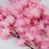 Galhos de Flor de Cerejeira Simulados, Galhos de Flor de Pessegueiro, Flores Artificiais para Decoração, Árvores de Flor de Cerejeira para Interior e Exterior, Flores de Pera para Casamento, Flores de Plástico de Seda, Rattan de Teto