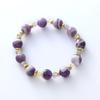 Pulsera Nueva de Citrino Natural Lavanda Estilo Coreano Diseño Nicho Pulsera de Cuentas Regalo para Novia