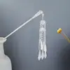 Grampo de Cabelo Estilo Étnico com Franjas Geométricas Vazadas, Grampo de Cabelo Moderno com Gotejamento de Óleo em Formato de Gota d'Água, Acessório de Cabelo Hanfu para Mulheres