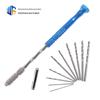 0.5-3.0mm azul semiautomático mão torção furadeira manual puncionador ferramenta modelo Wenwan broca de perfuração