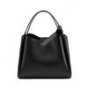 Bolso Sencillo de Cuero Genuino tipo Cubo para Mujer 2024 Modelo Nuevo con Cierre Magnético, Bolso de Hombro y Cruzado, Versátil para el Uso Diario