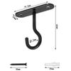 Suministros Minimalista Transfronterizo Gancho de Hierro Curvado para Pared Gancho para Colgar al Aire Libre Cesta de Flores Colgante Adornos Ligeros Comedero para Pájaros Gancho de Pared para Bolsas de Ropa