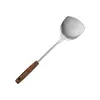 Espátula de Acero Inoxidable Espátula para Freír Doméstica Cuchara Ranurada Cucharón Espátula para Freír Espátula Ranurada Juego de Utensilios de Cocina Espátula para Wok de Hierro de Chef Fabricante