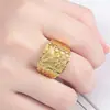 Anillo de Fénix Estilo Nuevo para Hombres y Mujeres, Joyería de Boda, Anillo Abierto de Águila Chapado en Oro de Latón para Parejas