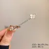 Pasador de Mariposa Ojo de Gato Pinza Simple para Fleco Cabello Fragmentado Pasador Lateral Joyería de Principios de Primavera Tocado con Pedrería