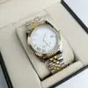 Reloj Lao Jia Datejust de Cuarzo para Mujer Anillo de Diente de Perro Rosa Diamante Rosa Números Romanos Reloj de Cuarzo de Negocios para Mujer Hombre