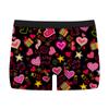 Ropa interior masculina para San Valentín, comercio exterior transfronterizo, Amazon, impresión 3D, sexy, cómoda, delgada, elástica, bóxer