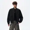 Chaqueta retro americana tie-dye mate con cuello alto para hombre, marca de tendencia primavera y otoño cleanfit abrigo de pareja deconstruido desgastado