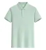 Playeras tipo polo de verano, Camisetas personalizadas, Ropa de trabajo de algodón de fibra larga, Logo bordado, Ropa de trabajo corporativa de manga corta con solapa, Hecho a medida
