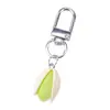 Lindo Llavero Colgante de Resina de Pistacho Llavero de Cuentas DIY Llavero Creativo de Frutos Secos Accesorio para Llavero de Coche