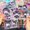 Adesivos Sanrio Fofos da Kuromi DIY Diário Capa de Celular Cartão iPad Garrafa de Água Adesivos Decorativos à Prova d'Água
