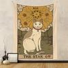 Tapeçaria Transfronteiriça Casa Boêmia Tapeçaria Decoração de Quarto Pano de Pendurar Pano de Fundo Pano de Pendurar Tarot Tapeçaria de Gato