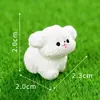 Micro Paisagem Resina Desenho Animado Fofo e Vivo Pequeno Golden Retriever Filhote Alegre Decoração Criativa para Desktop de Carro Pequenos Enfeites