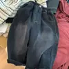 Jeans grosso forrado com fleece para meninos, novo estilo 2025, infantil, alta rua, retrô, lavado, versátil