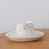 Manxu Tazón Lindo y Hermoso Set de Tazón y Palillos para Pareja para 2 Personas, Regalo de Boda, Set de Caja de Regalo de Cerámica de Conejo