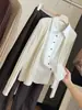 Suéter de Punto Color Block Falso Dos Piezas de Manga Larga Estilo Old Money para Mujer, Nueva Colección de Otoño, Cuello Patchwork, Cárdigan Elegante y Versátil