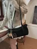 Bolso de hombro transfronterizo estilo retro de gamuza, gran capacidad, casual, bolso de axila, diseño simple de bloques de color, adecuado para ir al trabajo, bolso de mujer