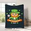 Nuevo St de Venta Caliente Transfronterizo Amazon Temu. Manta del Día de San Patricio Manta Navideña Manta de Regalo Festivo
