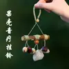 Cáscara de Fruta Natural Campana de Mano Bolso Colgante Campana Colgante Campana de Viento Sanadora Colgante Planta Natural Colgante para Coche Bolsas Colgantes Venta al por Mayor