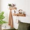 Perchero de madera maciza estante de pared para pasillo colgante de pared para sala de estar gancho para ropa perchero divisor de pasillo almacenamiento al por mayor