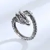 Anillos para Hombre con un Diseño Dominante de Cabeza de Dragón, Únicos y Modernos, Estilo Retro para Estudiantes, Hombres y Mujeres, Imitación de Moda Europea y Americana, Exportación