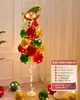 Decoración Navideña Luminosa Mesa Globos Flotantes Árbol de Navidad Tienda con Escaparate Flotante Atmósfera Festiva Arreglo de Escena de Disfraces