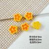 Color Macarrón Estilo Caramelo Cuchara Flor Pintura para Hornear Aleación DIY Cadena para Teléfono Móvil con Cuentas Collar Accesorios para el Cabello