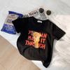 Conjunto de camiseta de verano para niños y niñas, nuevo conjunto de verano para niños pequeños y medianos de media manga, camiseta básica para niños, guapos niños de verano de manga corta
