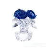Artesanato de Cristal Enfeites Cristal Simulado Rosa Decorações para Casa Presente de Dia dos Namorados de Alta Qualidade Suprimento para Comércio Exterior