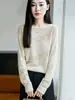 [Directo del Fabricante] Suéter de mujer con bloques de color, de un solo hombro, manga murciélago, top fino de punto para otoño, diseño de moda con huecos