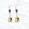 Transfronterizos Nuevos Más Vendidos Pendientes Acrílicos Pendientes de Instrumento Musical Guitarra Personalidad Literaria Retro Joyería para Amantes de la Música