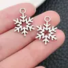 Mix 20 Prata Antiga Série de Natal Simulação Papai Noel Floco de Neve Boneco de Neve Pingente DIY Pulseira Jóias Acessórios