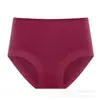 [Suministro Directo de Fábrica] Ropa Interior de Modal para Mujer, de Cintura Alta con Ribete de Encaje, Tallas Grandes, Ceñida a la Cadera, Amigable con la Piel, Transpirable, Entrepierna de Algodón Puro