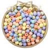 Macarón Fresco Color Mezclado Acrílico Color Sólido Cuentas Redondas Hecho a Mano DIY Pulsera Collar Aretes Accesorios de Joyería