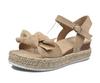 Sandalias con estampado de leopardo y lazo de gran tamaño de comercio exterior transfronterizo de verano 2022, nuevas sandalias de suela gruesa de cuerda de cáñamo de Europa y Estados Unidos