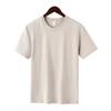 Camiseta de manga corta de algodón puro de verano para hombre, camisa holgada de cuello redondo con publicidad y logotipo personalizado, ropa de trabajo grupal con impresión de imagen