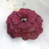 Broche de flor de pedrería de tela no tejida accesorio DIY material de tela de moda accesorio para el cabello decoración de zapatos