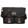 Bolso Bandolera Transfronterizo para Hombre Bolso Mensajero Retro Bolso de Hombre Bolso de Lona Bolso de Hombro Maletín Casual para Viajar Mochila