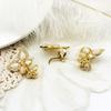 Material diy accesorios de joyería micro incrustación mariposa perla eslabón hebilla collar pulsera 18k ojo de gato cadena para suéter