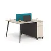 Escritorio para Personal, Pantalla para Oficina de Personal, Estación de Trabajo para Cuatro-Seis Personas, Combinación de Escritorio y Silla de Computadora Moderna y Simple