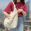 2522 Bolsos de Hombro Estilo Occidental Nubes Flor de Burbuja Bolsa Chaleco Estudiante Femenina Bolso de Mano Sencillo Bolsa Chaleco de Burbuja Femenina