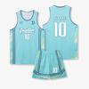 Traje de uniforme de basquete impressão estudantes masculinos e femininos competição treinamento equipe uniforme personalidade jersey infantil impressão compra em grupo verão