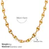 Diseñador Europeo y Americano Pequeño Plátano Geométrico Gama Alta Femenino Ins Collar Cadena de Clavícula Acero Inoxidable Chapado en Oro de 18K Joyería