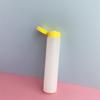 Botella de bambú PE200 ml con tapa abatible, redonda, para champú, loción, cuidado de la botella, material de embalaje.